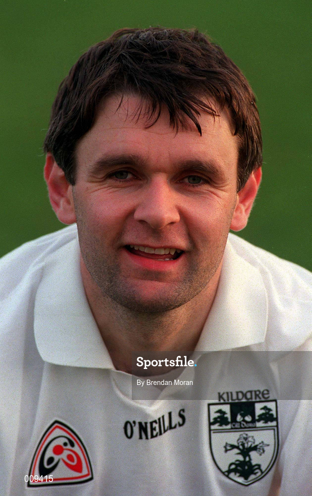 15 September 1998; Karl O'Dwyer poses for a portrait during a Kildare squad training session at St Conleth's Park in Newbridge, Kildare. Photo by Brendan Moran/Sportsfile