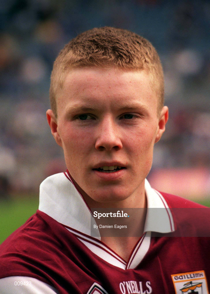 14 August 1998; Galway captain Keith Hayes Galway before All-Ireland Minor Hurling Championship Semi-Final match between Kilkenny and Galway at Croke Park in Dublin. Photo by Damien Eagers/Sportsfile
