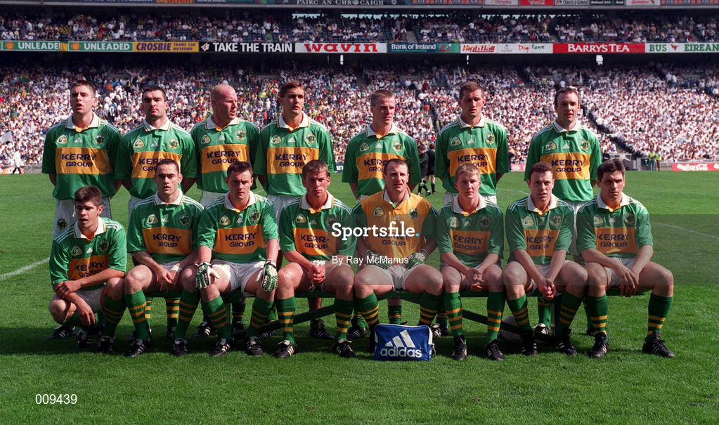 30 August 1998; The Kerry team before the Bank of Ireland All-Ireland Senior Football Championship Semi-Final match between Kerry and Kildare at Croke Park in Dublin. Photo by Ray McManus/Sportsfile