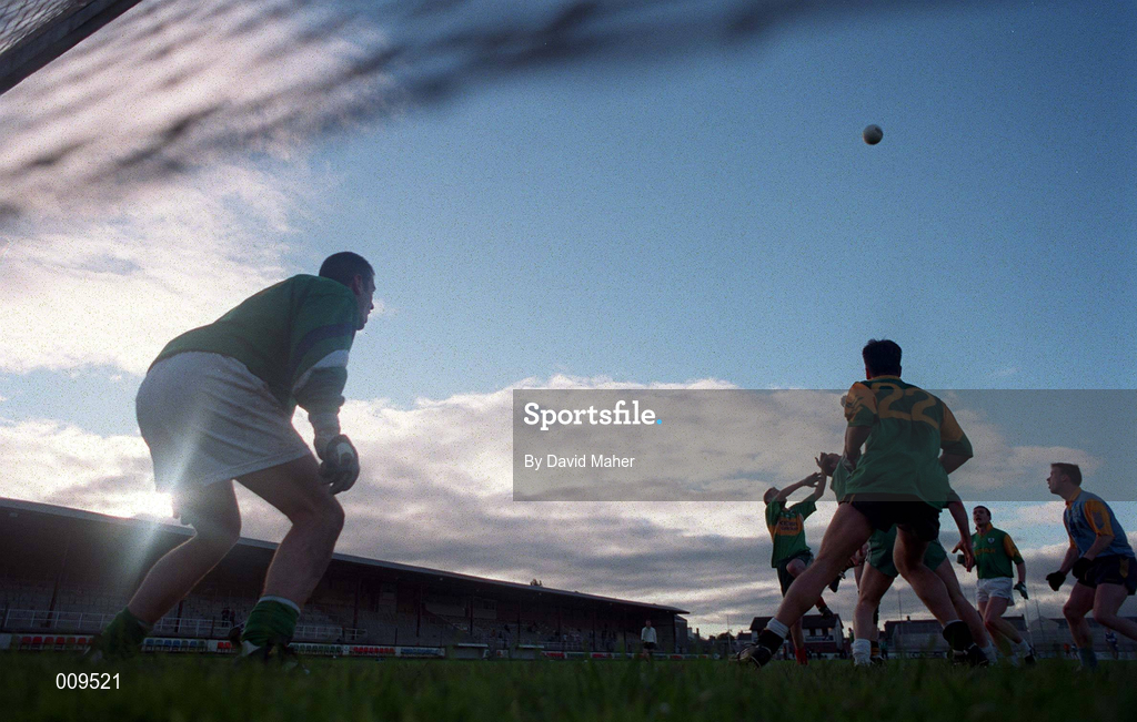 15 September 1998; Kildare goalkeeper Christy Byrne during a Kildare senior football squad training session at St Conleth's Park in Newbridge, Kildare. Photo by David Maher/Sportsfile