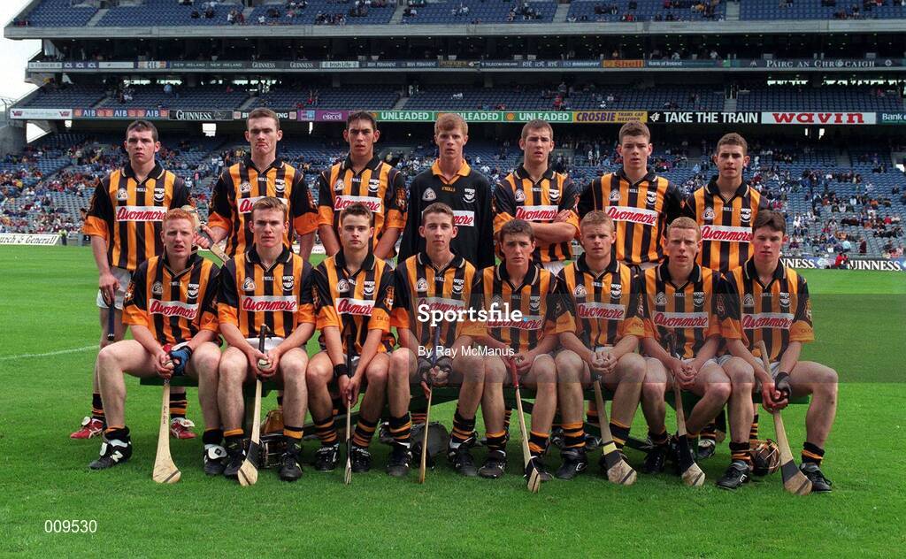 16 August 1998; The Kilkenny team before the All-Ireland Minor Hurling Championship Semi-Final match between Kilkenny and Galway at Croke Park in Dublin. Photo by Ray McManus/Sportsfile