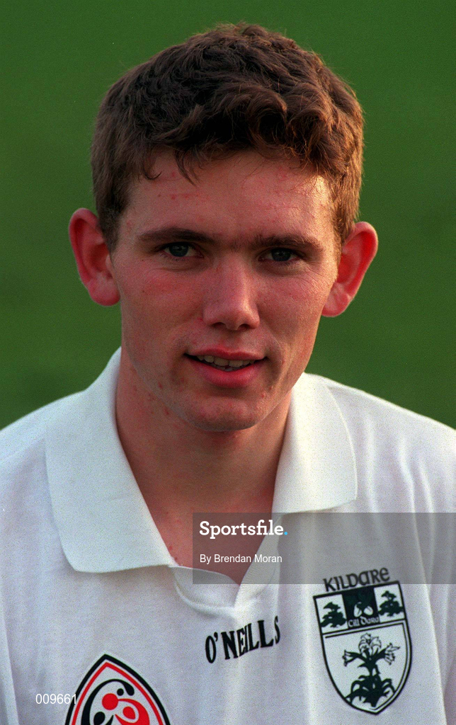 15 September 1998; Padraig Graven poses for a portrait during a Kildare squad training session at St Conleth's Park in Newbridge, Kildare. Photo by Brendan Moran/Sportsfile
