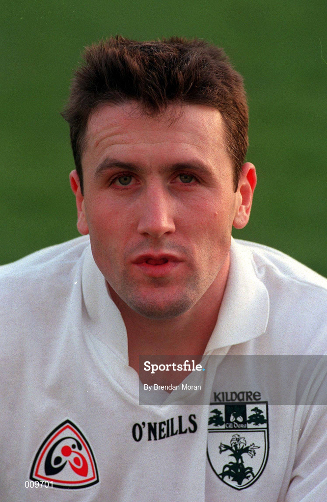 15 September 1998; Niall Buckley poses for a portrait during a Kildare squad training session at St Conleth's Park in Newbridge, Kildare. Photo by Brendan Moran/Sportsfile