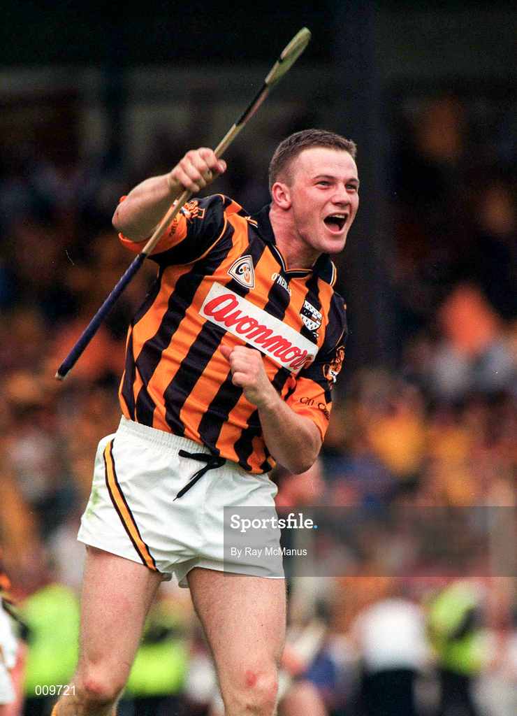 16 August 1998; Niall Moloney of Kilkenny celebrates after the Guinness All-Ireland Senior Hurling Championship Semi-Final match between Kilkenny and Waterford at Croke Park in Dublin. Photo by Ray McManus/Sportsfile