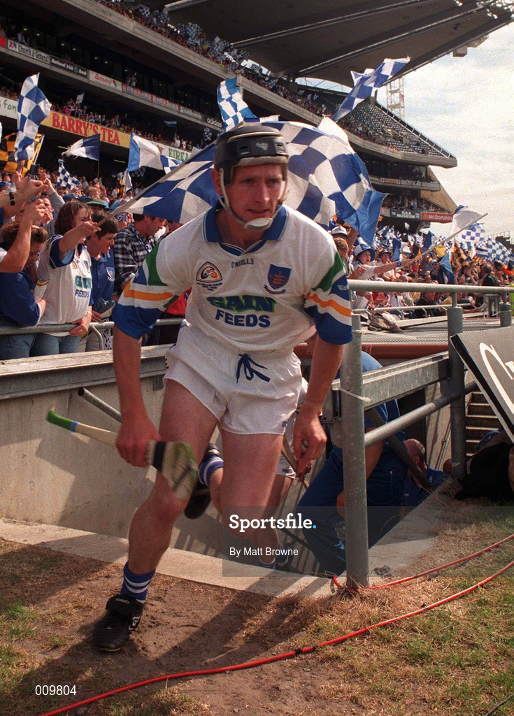 16 August 1998; Seán Cullinane of Waterford makes his way to the pitch before the Guinness All-Ireland Senior Hurling Championship Semi-Final match between Kilkenny and Waterford at Croke Park in Dublin. Photo by Matt Browne/Sportsfile