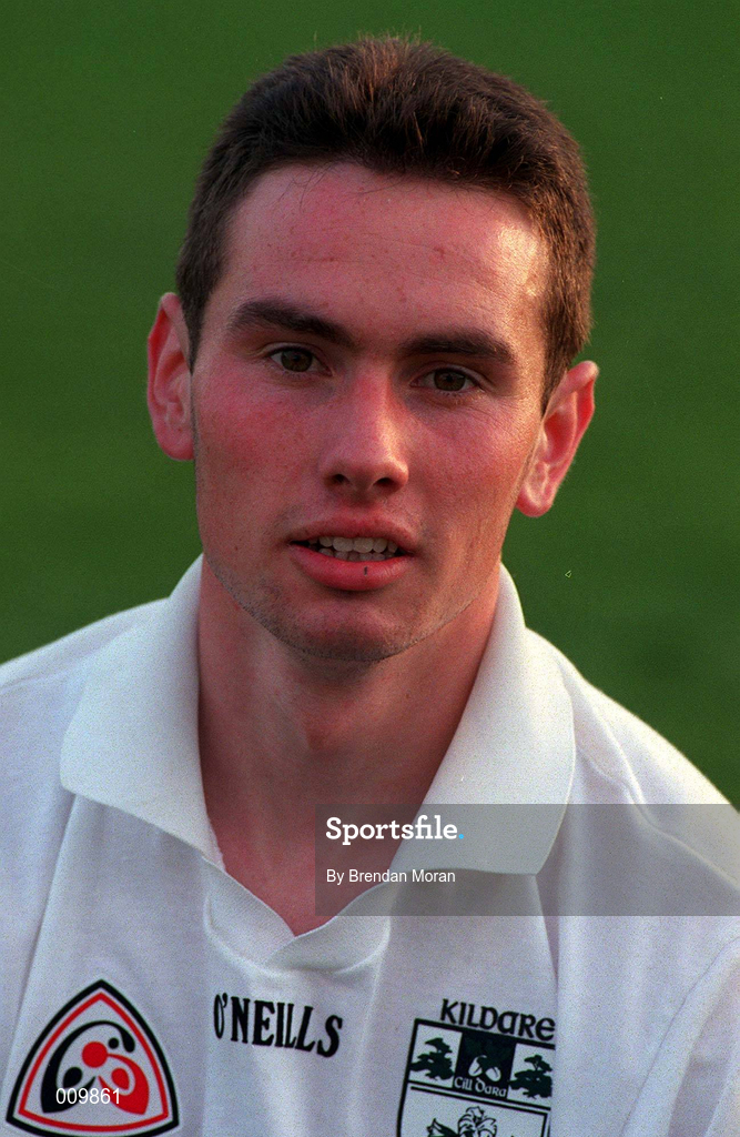 15 September 1998; Pauric Brennan poses for a portrait during a Kildare squad training session at St Conleth's Park in Newbridge, Kildare. Photo by Brendan Moran/Sportsfile