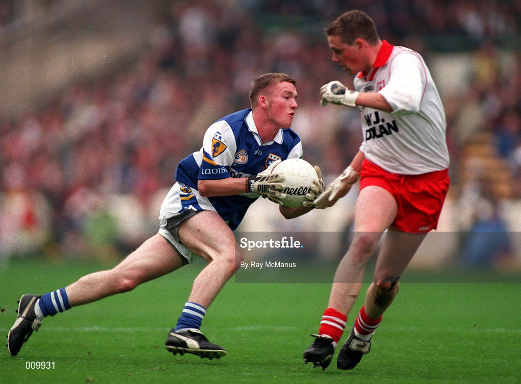 27 September 1998; Action from the All-Ireland Minor Football Championship Final between Laois and Tyrone at Croke Park in Dublin. Photo by Ray McManus/Sportsfile