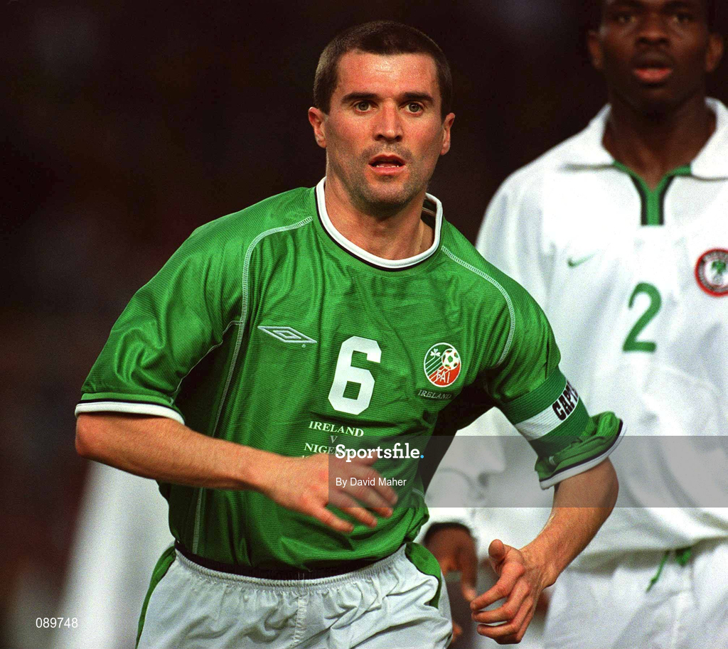16 May 2002; Roy Keane of Republic of Ireland during the International Friendly match between Republic of Ireland and Nigeria at Lansdowne Road in Dublin. Photo by David Maher/Sportsfile
