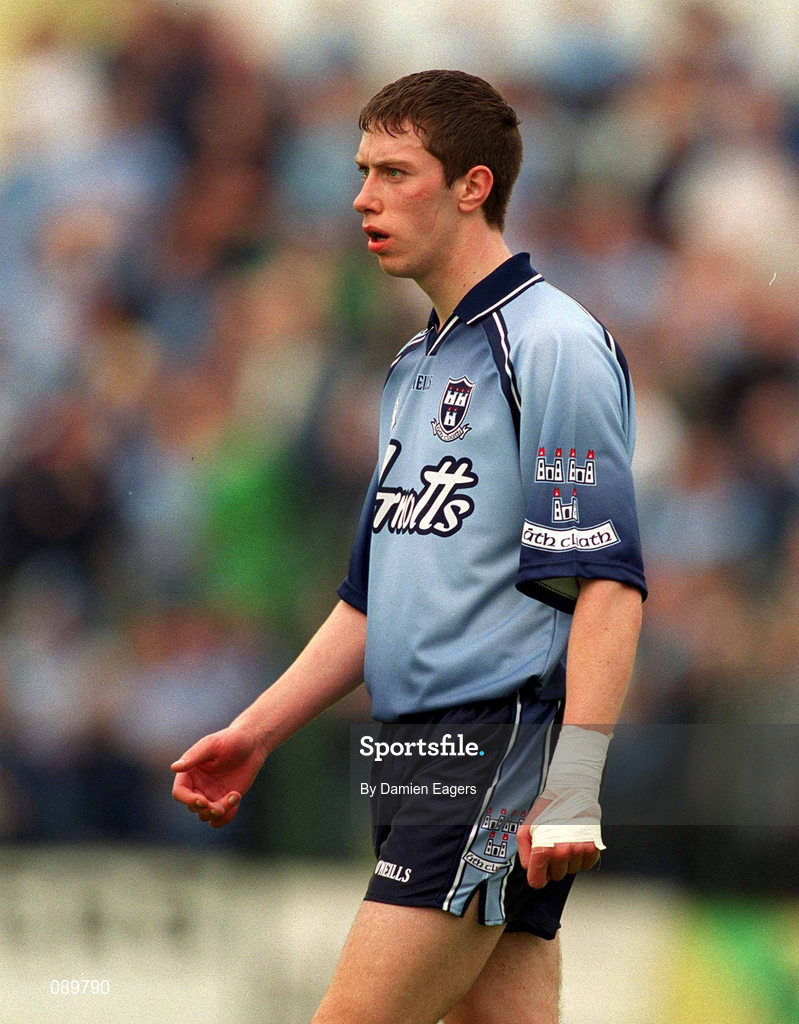 1 June 2002; Barry Cahill of Dublin during the Bank of Ireland Leinster Senior Football Championship Quarter-Final match between Wexford and Dublin at Dr. Cullen Park in Carlow. Photo by Damien Eagers/Sportsfile