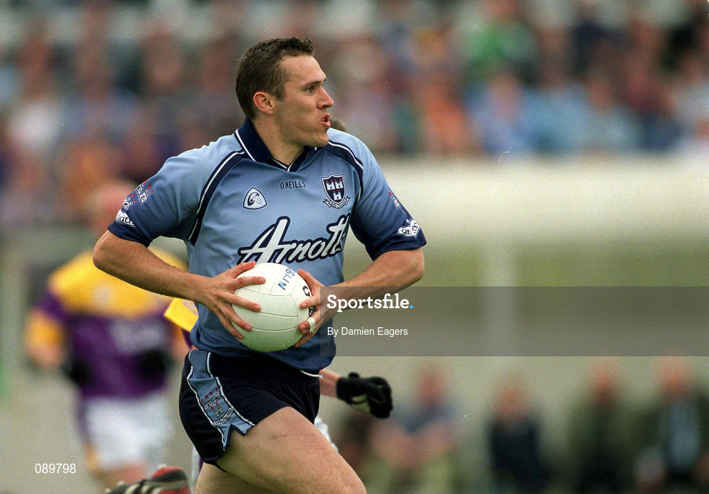 1 June 2002; Ciaran Whelan of Dublin during the Bank of Ireland Leinster Senior Football Championship Quarter-Final match between Wexford and Dublin at Dr. Cullen Park in Carlow. Photo by Damien Eagers/Sportsfile