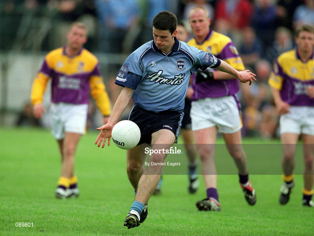 1 June 2002; Colin Moran of Dublin during the Bank of Ireland Leinster Senior Football Championship Quarter-Final match between Wexford and Dublin at Dr. Cullen Park in Carlow. Photo by Damien Eagers/Sportsfile