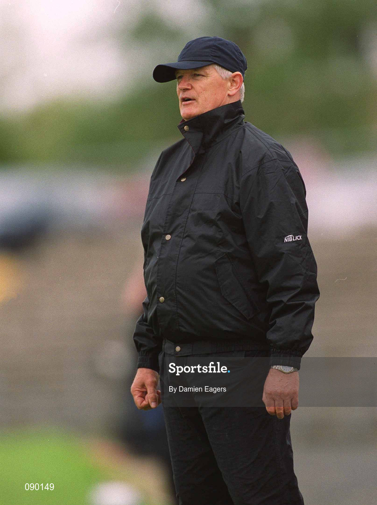 25 May 2002; Down manager Jimmy O'Reilly during the Guinness Ulster Senior Hurling Championship Semi-Final match between Down and Derry at Casement Park in Belfast. Photo by Damien Eagers/Sportsfile