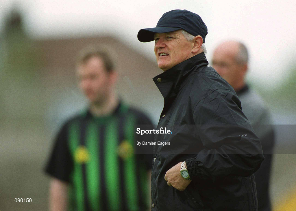 25 May 2002; Down manager Jimmy O'Reilly during the Guinness Ulster Senior Hurling Championship Semi-Final match between Down and Derry at Casement Park in Belfast. Photo by Damien Eagers/Sportsfile