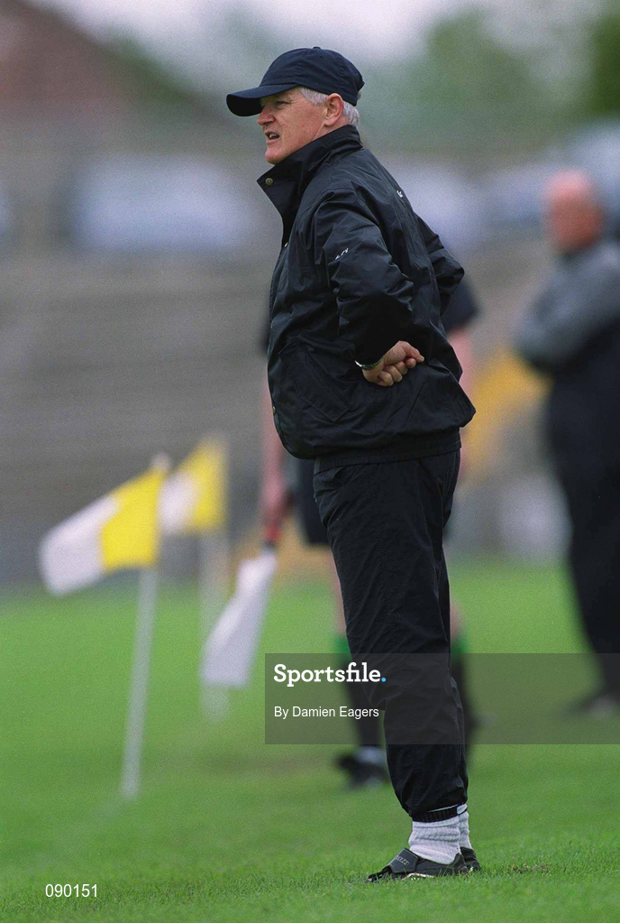 25 May 2002; Down manager Jimmy O'Reilly during the Guinness Ulster Senior Hurling Championship Semi-Final match between Down and Derry at Casement Park in Belfast. Photo by Damien Eagers/Sportsfile