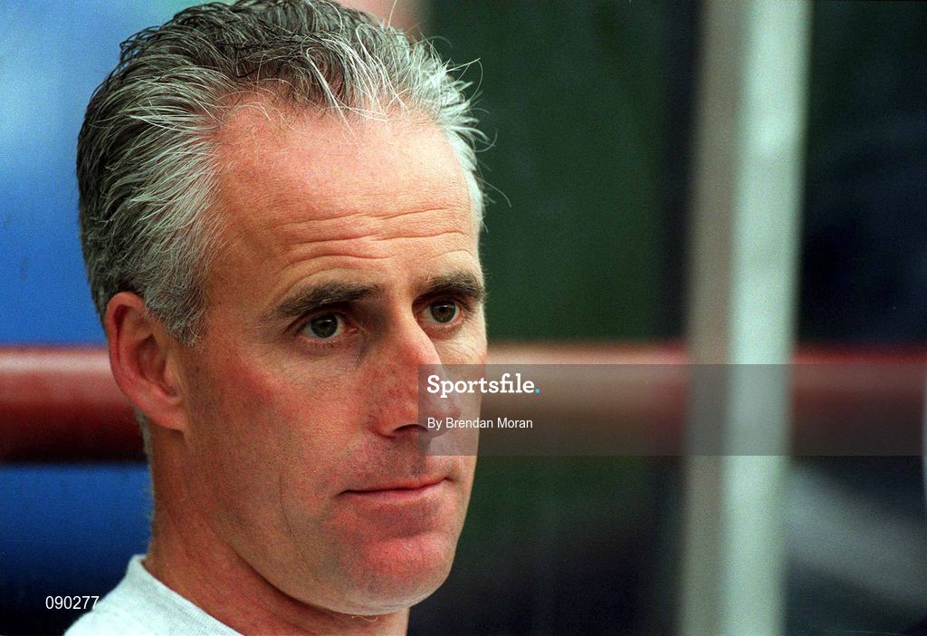 16 May 2002; Republic of Ireland manager Mick McCarthy during the International Friendly match between Republic of Ireland and Nigeria at Lansdowne Road in Dublin. Photo by Brendan Moran/Sportsfile