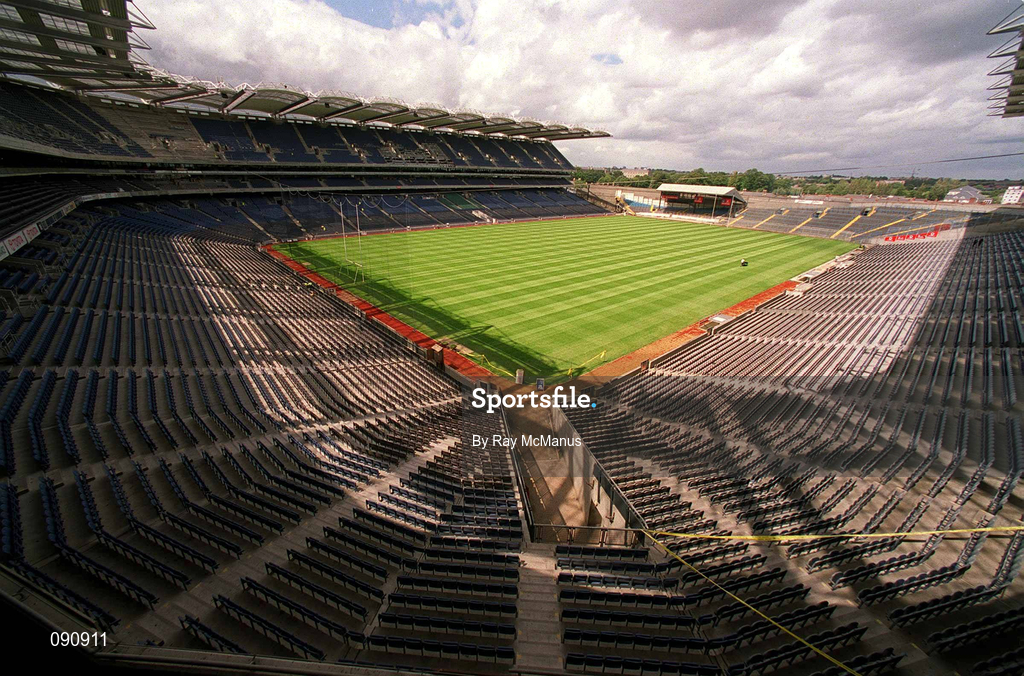 12 June 2002; A general view of the stadium and newly laid pitch at Croke Park in Dublin. Photo by Ray McManus/Sportsfile