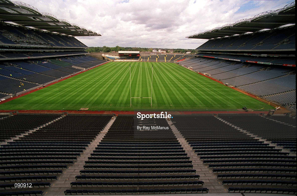 12 June 2002; A general view of the stadium and newly laid pitch at Croke Park in Dublin. Photo by Ray McManus/Sportsfile