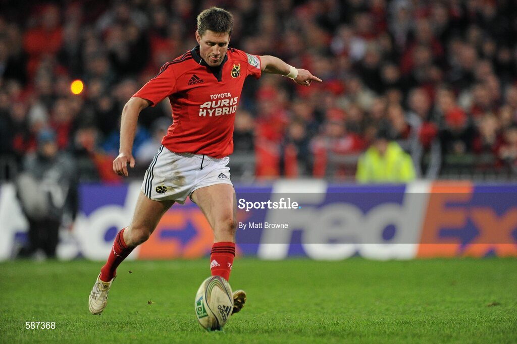 14 January 2012; Ronan O'Gara, Munster. Heineken Cup, Pool 1, Round 5, Munster v Castres Olympique, Thomond Park, Limerick. Picture credit: Matt Browne / SPORTSFILE
