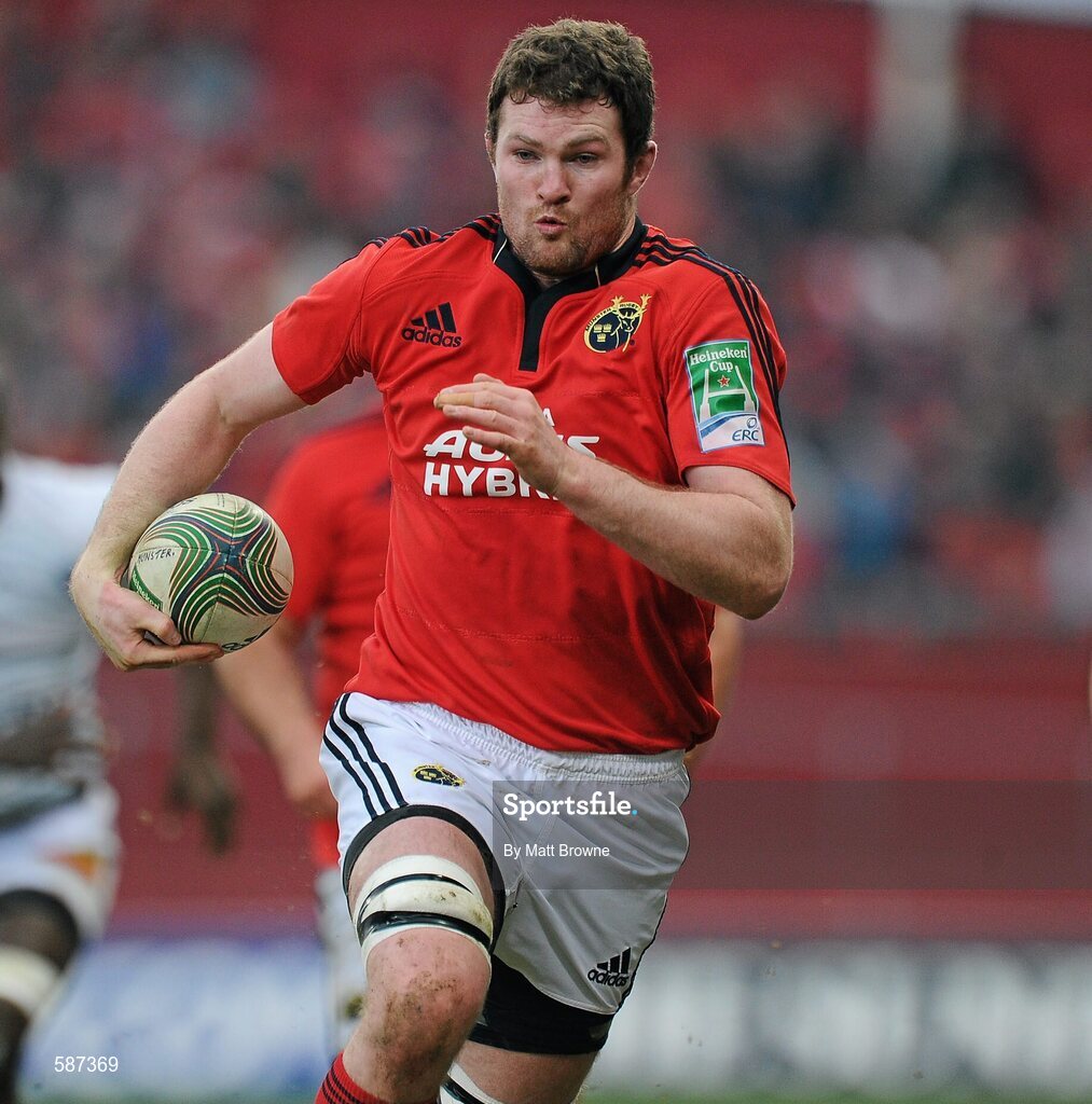 14 January 2012; Donnacha Ryan, Munster. Heineken Cup, Pool 1, Round 5, Munster v Castres Olympique, Thomond Park, Limerick. Picture credit: Matt Browne / SPORTSFILE