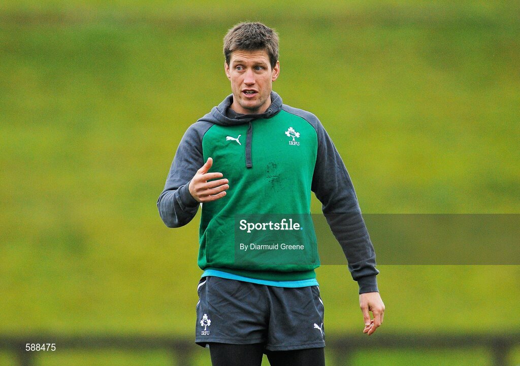 24 January 2012; Ireland's Ronan O'Gara during squad training ahead of their RBS Six Nations Rugby Championship game against Wales on February 5th. Ireland Rugby Squad Training, University of Limerick, Limerick. Picture credit: Diarmuid Greene / SPORTSFILE