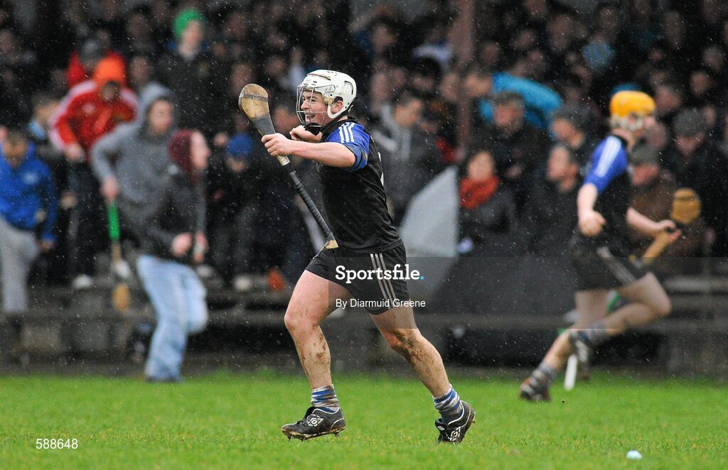 25 January 2012; Donnacha Quinn, Nenagh CBS, celebrates at the final whistle after victory over Thurles CBS. Dr Harty Cup, Quarter-Final Replay, Nenagh CBS v Thurles CBS, The Ragg GAA Grounds, Thurles, Co. Tipperary. Picture credit: Diarmuid Greene / SPORTSFILE