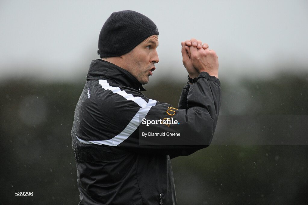 25 January 2012; Nenagh CBS manager Donach O'Donnell. Dr Harty Cup, Quarter-Final Replay, Nenagh CBS v Thurles CBS, The Ragg GAA Grounds, Thurles, Co. Tipperary. Picture credit: Diarmuid Greene / SPORTSFILE
