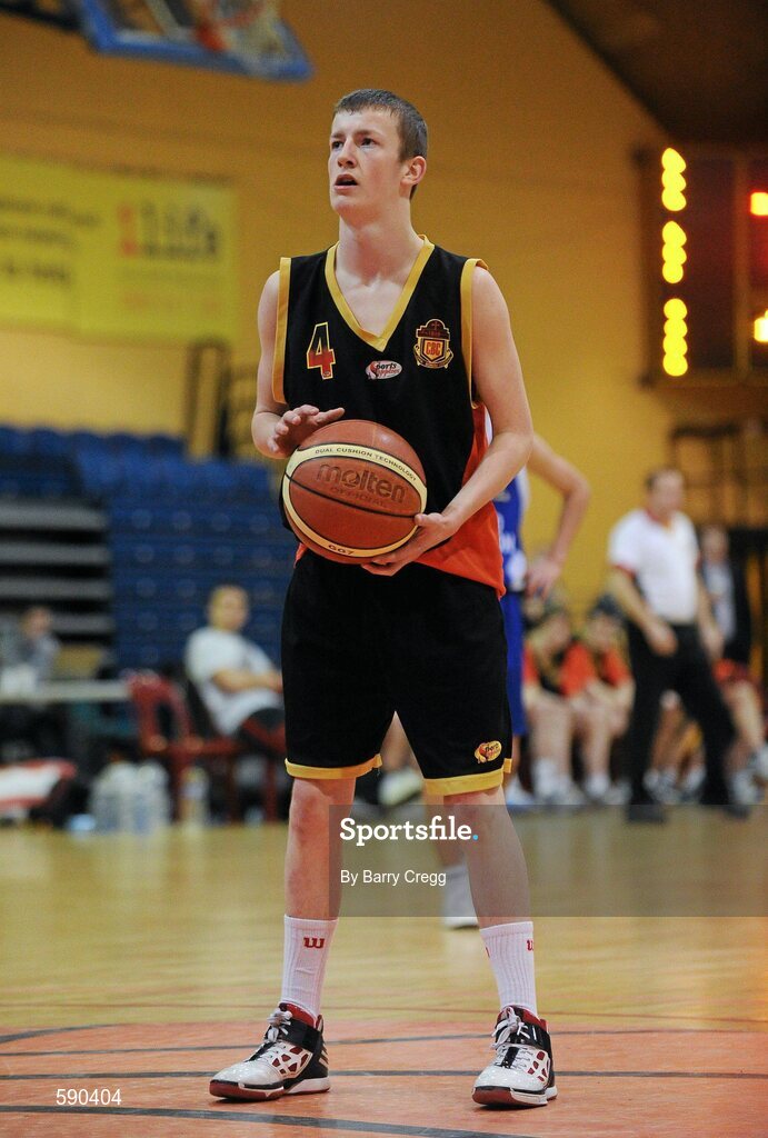 27 January 2012; Jamie Beadle, Christian Brothers College, Cork. All-Ireland Schools Cup U16B Boys Final, Christian Brothers College, Cork v St. Clement's, Limerick, National Basketball Arena, Tallaght, Dublin. Picture credit: Barry Cregg / SPORTSFILE
