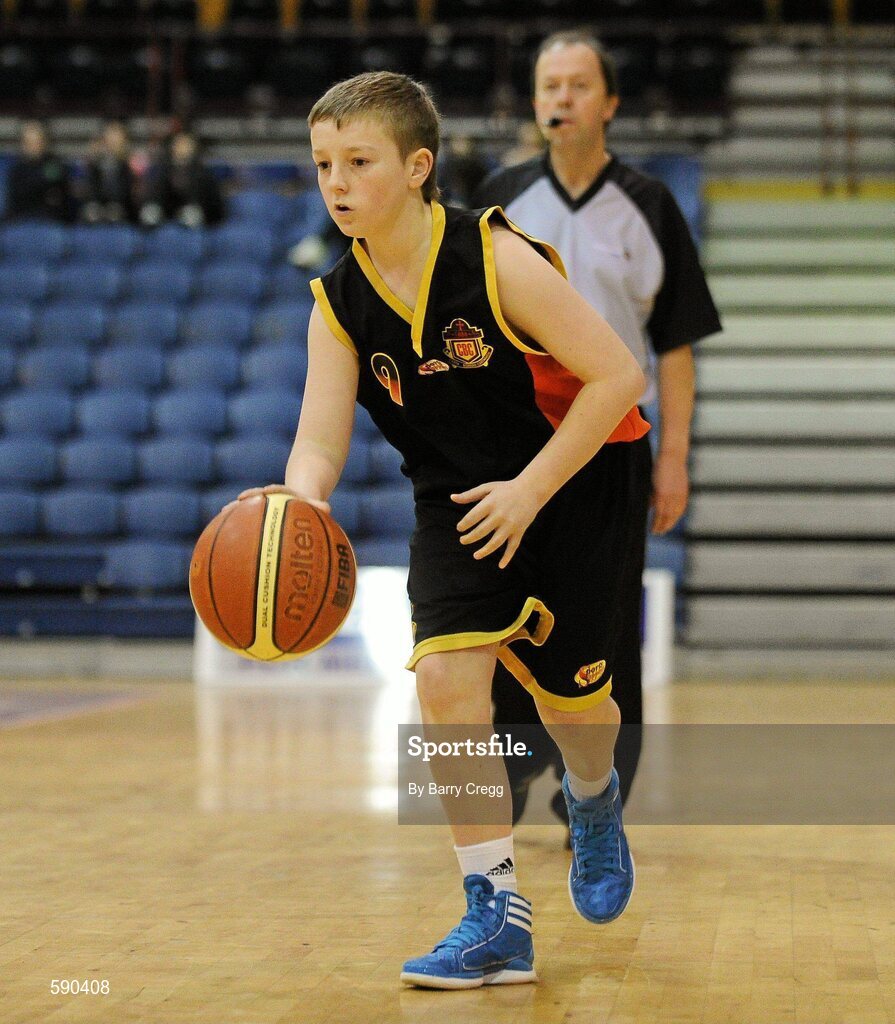 27 January 2012; Ross Murphy, Christian Brothers College, Cork. All-Ireland Schools Cup U16B Boys Final, Christian Brothers College, Cork v St. Clement's, Limerick, National Basketball Arena, Tallaght, Dublin. Picture credit: Barry Cregg / SPORTSFILE