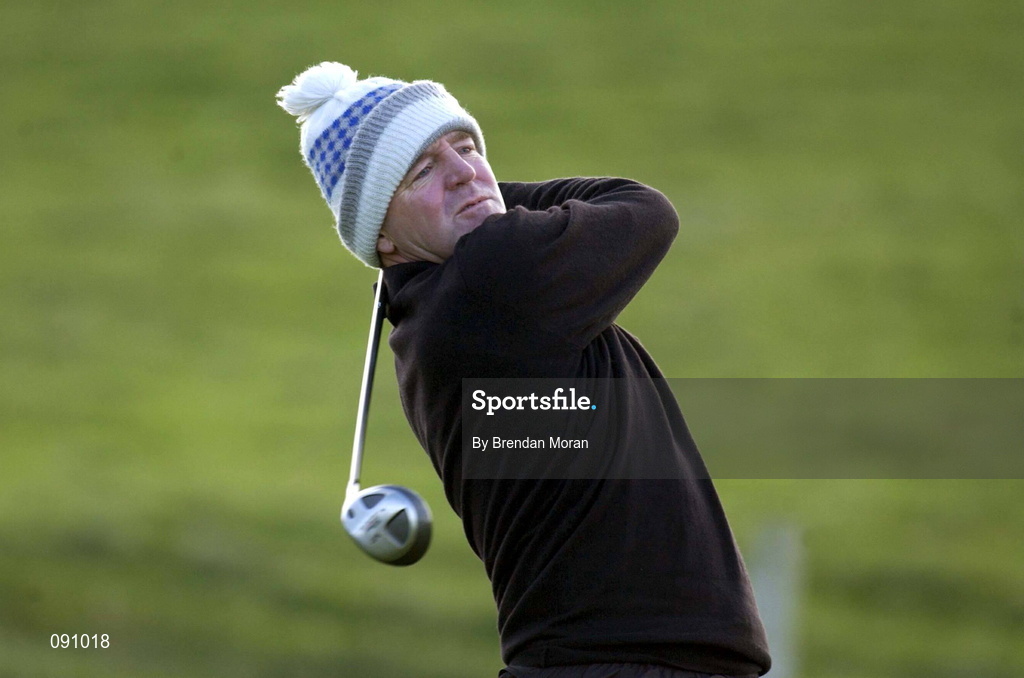 26 April 2002; Des Smyth of Ireland drives off at the eighth tee box during day two of the Smurfit Irish PGA Championship at Westport Golf Club in Westport, Mayo. Photo by Brendan Moran/Sportsfile