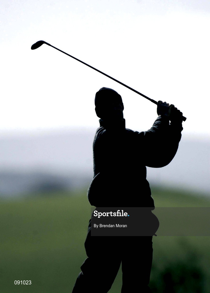 26 April 2002; A golfer plays a shot during day two of the Smurfit Irish PGA Championship at Westport Golf Club in Westport, Mayo. Photo by Brendan Moran/Sportsfile