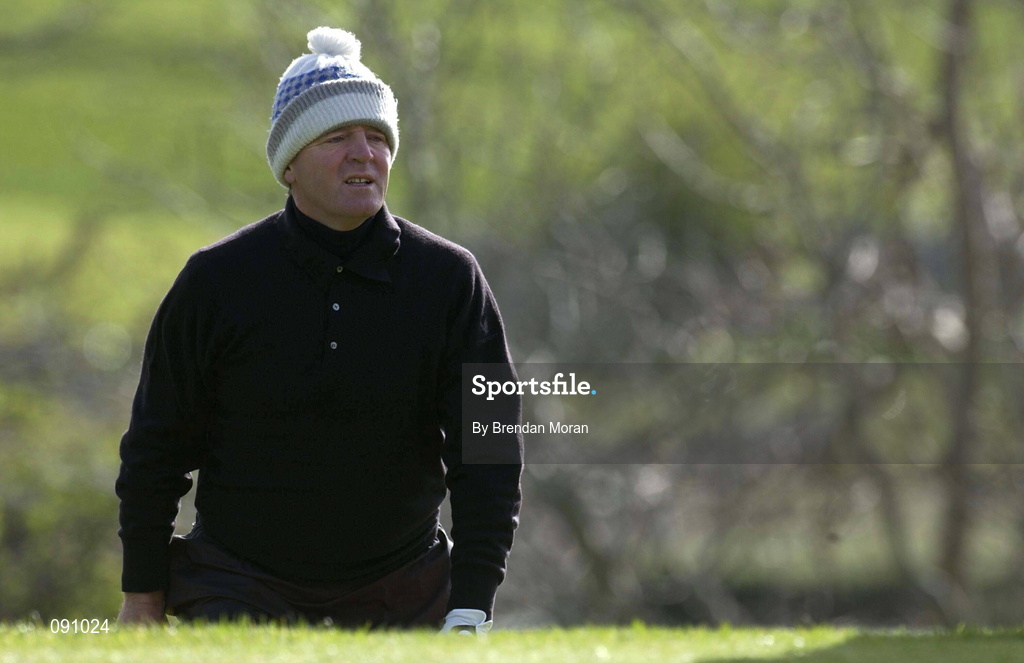 26 April 2002; Des Smyth of Ireland makes his way up the 16th fairway during day two of the Smurfit Irish PGA Championship at Westport Golf Club in Westport, Mayo. Photo by Brendan Moran/Sportsfile