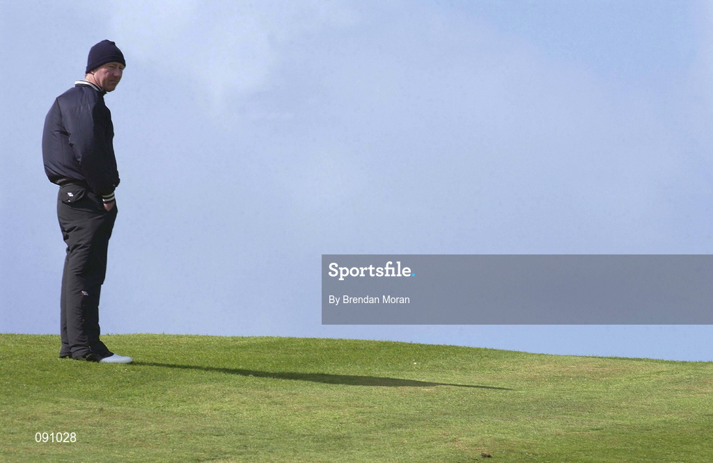 26 April 2002; Philip Walton of Ireland awaits his turn on the 14th fairway during day two of the Smurfit Irish PGA Championship at Westport Golf Club in Westport, Mayo. Photo by Brendan Moran/Sportsfile