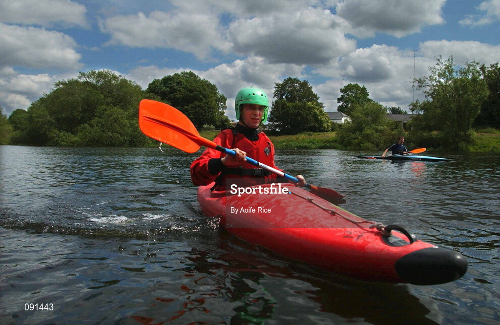 20 June 2002; Thomas McMahon of Celbridge during the 2002 Special Olympics Ireland National Games Kayaking at Salmon Leap Canoe Club in Leixlip, Kildare. Photo by Aoife Rice/Sportsfile