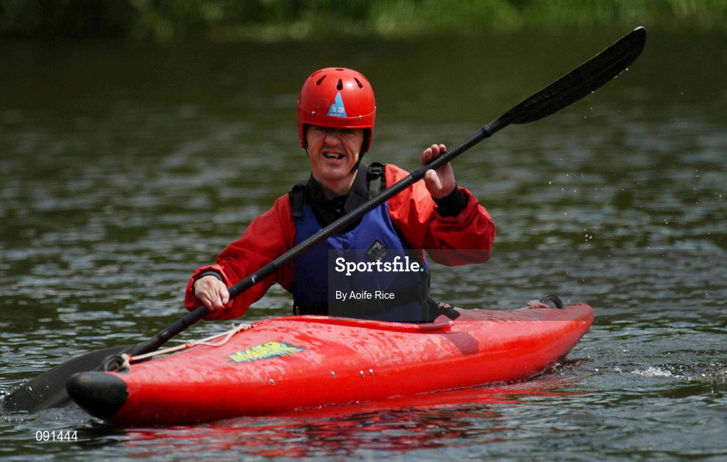20 June 2002; David Dignam of Celbridge during the 2002 Special Olympics Ireland National Games Kayaking at Salmon Leap Canoe Club in Leixlip, Kildare. Photo by Aoife Rice/Sportsfile