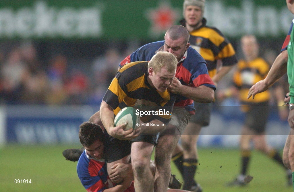 29 December 2001; Andrew Melville of County Carlow during the Leinster Senior Cup Final match between Clontarf and County Carlow at Donnybrook in Dublin. Photo by Matt Browne/Sportsfile