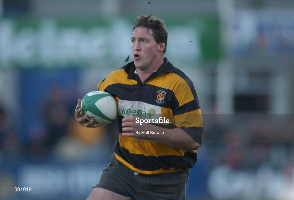 29 December 2001; Babby Baggott of County Carlow during the Leinster Senior Cup Final match between Clontarf and County Carlow at Donnybrook in Dublin. Photo by Matt Browne/Sportsfile