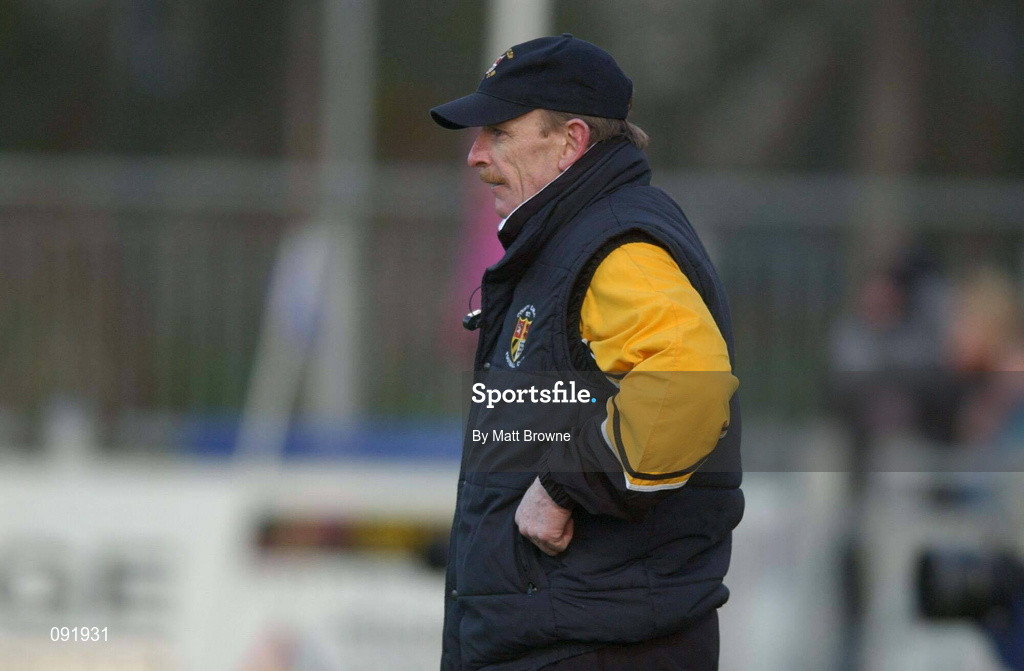 29 December 2001; County Carlow head coach Kim Thurban during the Leinster Senior Cup Final match between Clontarf and County Carlow at Donnybrook in Dublin. Photo by Matt Browne/Sportsfile