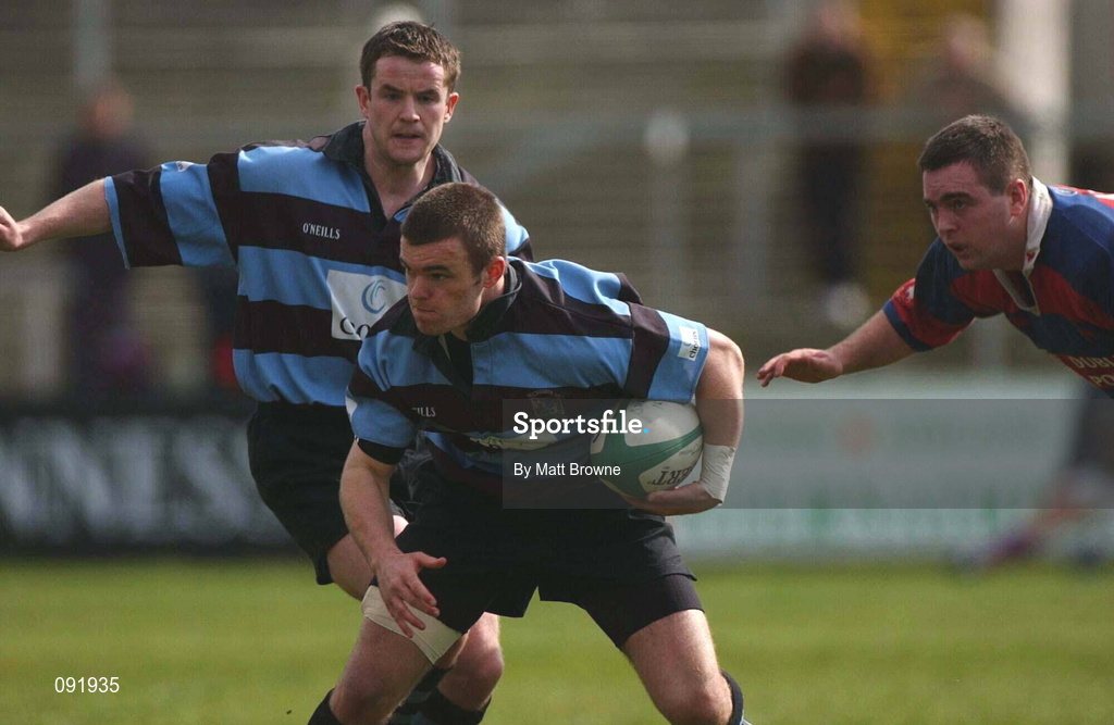 13 April 2002; Maurice Lawlor of Shannon during the AIB All Ireland League Division 1 Semi-Final match between Shannon and Clontarf at Thomond Park in Limerick. Photo by Matt Browne/Sportsfile