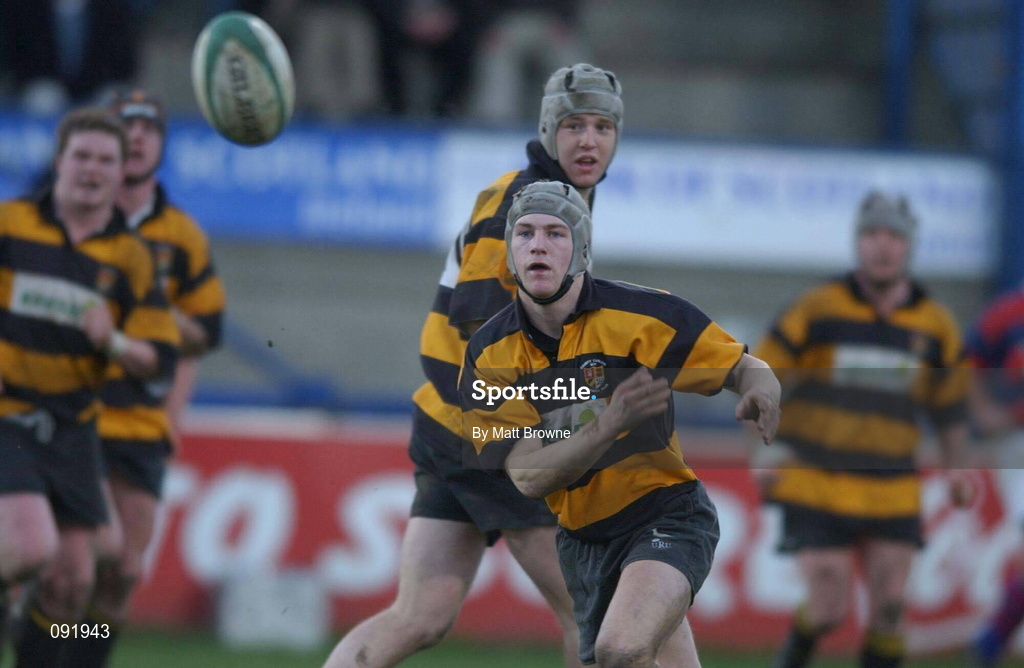29 December 2001; Richard Jones of County Carlow during the Leinster Senior Cup Final match between Clontarf and County Carlow at Donnybrook in Dublin. Photo by Matt Browne/Sportsfile