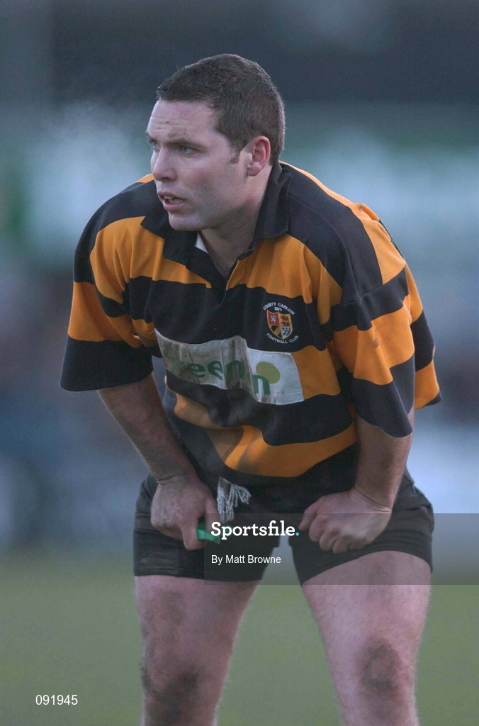 29 December 2001; Robert Byrne of County Carlow during the Leinster Senior Cup Final match between Clontarf and County Carlow at Donnybrook in Dublin. Photo by Matt Browne/Sportsfile