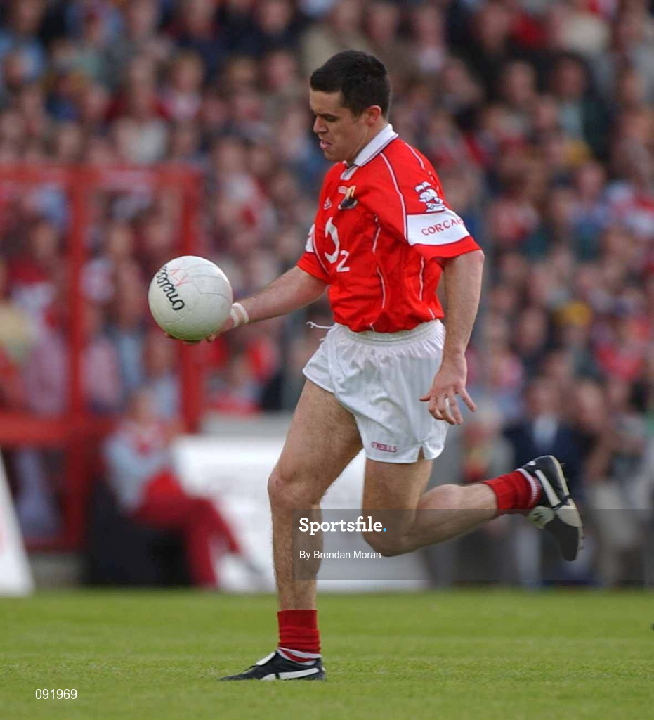 23 June 2002; Martin Cronin of Cork during the Bank of Ireland Munster Senior Football Championship Semi-Final Replay match between Cork and Kerry at Páirc U’ Chaoimh in Cork. Photo by Brendan Moran/Sportsfile