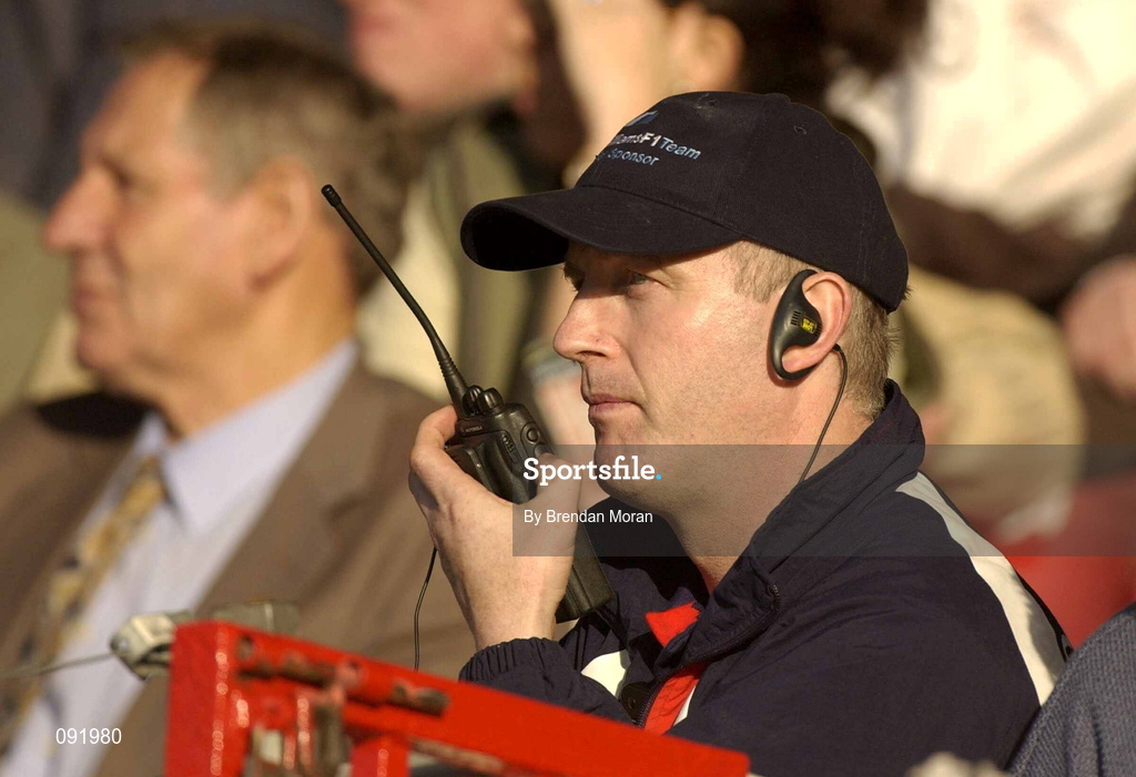 23 June 2002; Cork manager Larry Tompkins watches the game from the stand during the Bank of Ireland Munster Senior Football Championship Semi-Final Replay match between Cork and Kerry at Páirc U’ Chaoimh in Cork. Photo by Brendan Moran/Sportsfile