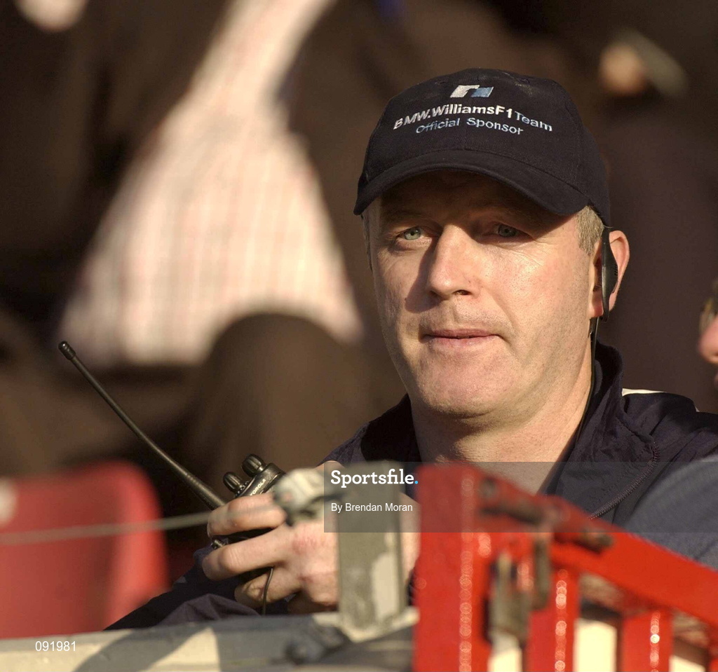 23 June 2002; Cork manager Larry Tompkins watches the game from the stand during the Bank of Ireland Munster Senior Football Championship Semi-Final Replay match between Cork and Kerry at Páirc U’ Chaoimh in Cork. Photo by Brendan Moran/Sportsfile