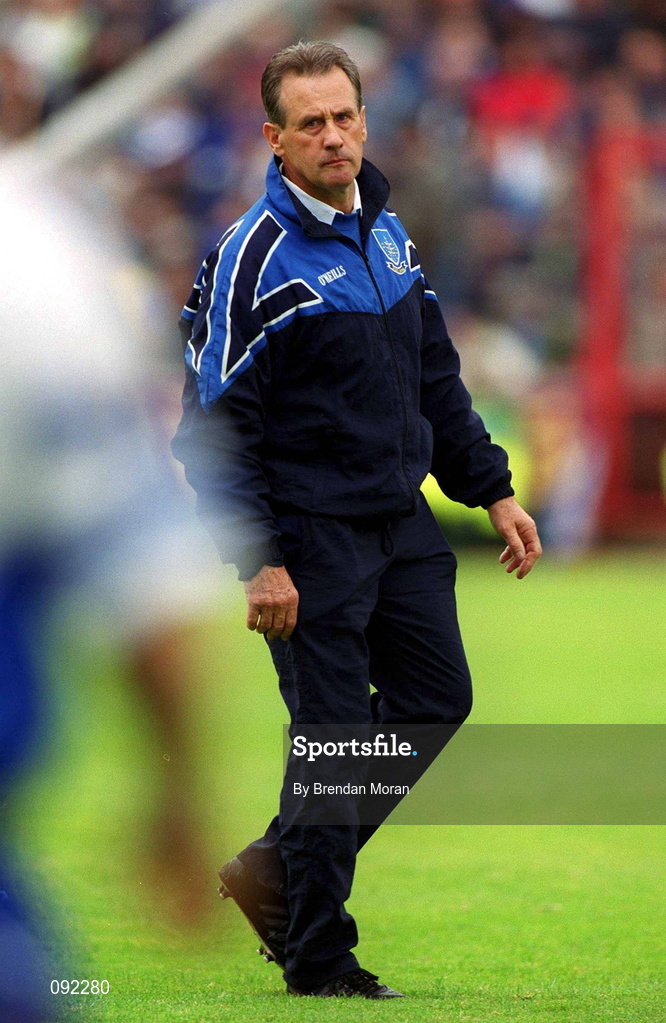 30 June 2002; Waterford manager Justin McCarthy during the Guinness Munster Senior Hurling Championship Final match between Waterford and Tipperary at Páirc U’ Chaoimh in Cork. Photo by Brendan Moran/Sportsfile
