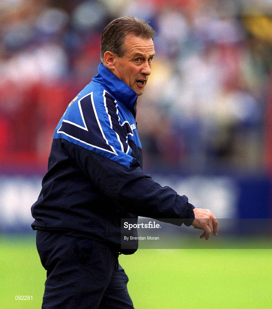 30 June 2002; Waterford manager Justin McCarthy during the Guinness Munster Senior Hurling Championship Final match between Waterford and Tipperary at Páirc U’ Chaoimh in Cork. Photo by Brendan Moran/Sportsfile
