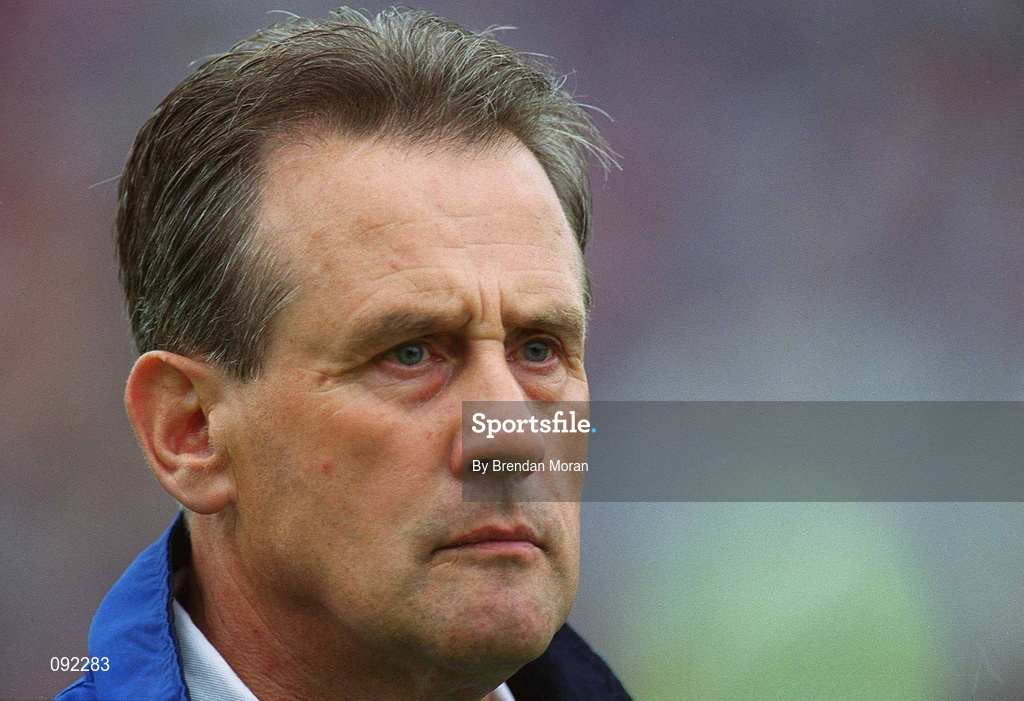 30 June 2002; Waterford manager Justin McCarthy during the Guinness Munster Senior Hurling Championship Final match between Waterford and Tipperary at Páirc U’ Chaoimh in Cork. Photo by Brendan Moran/Sportsfile