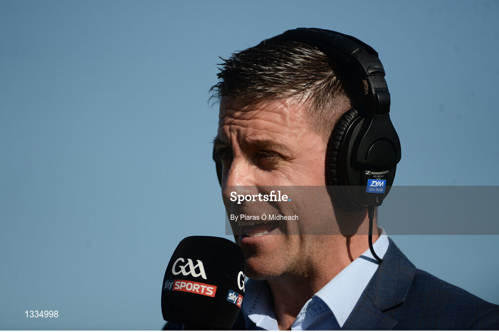 17 June 2017; Senan Connell of Sky Sports before the Leinster GAA Football Senior Championship Semi-Final match between Meath and Kildare at Bord na Móna O'Connor Park in Tullamore, Co Offaly. Photo by Piaras Ó Mídheach/Sportsfile