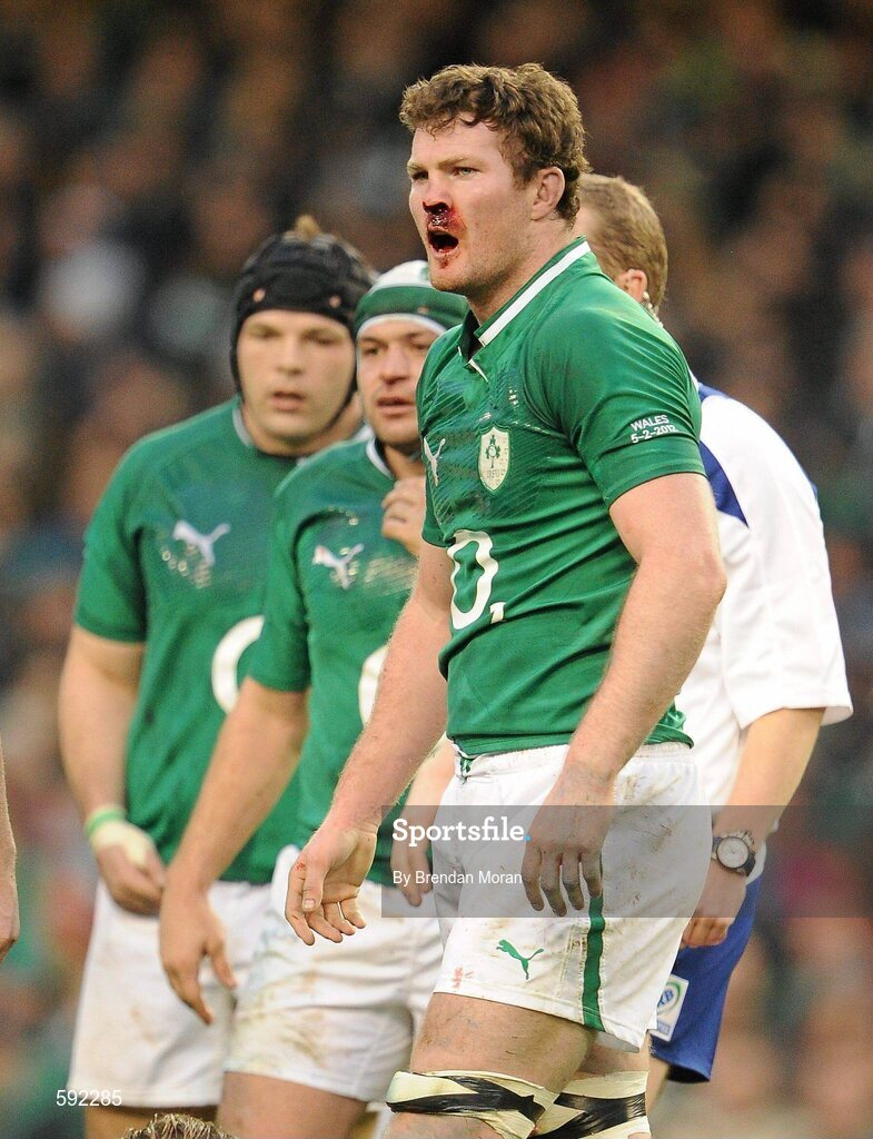5 February 2012; Donnacha Ryan, Ireland. RBS Six Nations Rugby Championship, Ireland v Wales, Aviva Stadium, Lansdowne Road, Dublin. Picture credit: Brendan Moran / SPORTSFILE