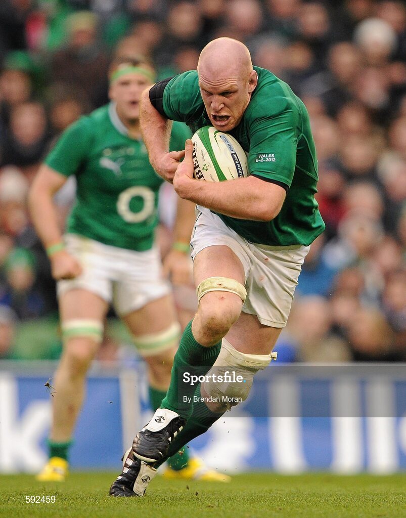 5 February 2012; Paul O'Connell, Ireland. RBS Six Nations Rugby Championship, Ireland v Wales, Aviva Stadium, Lansdowne Road, Dublin. Picture credit: Brendan Moran / SPORTSFILE