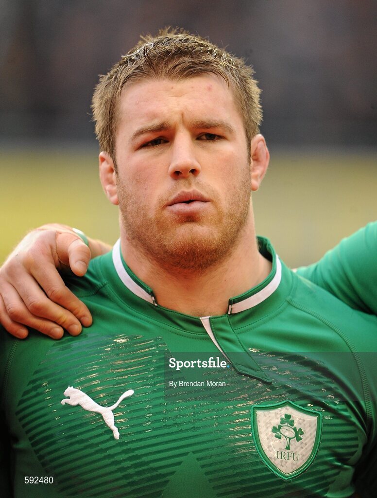 5 February 2012; Sean O'Brien, Ireland. RBS Six Nations Rugby Championship, Ireland v Wales, Aviva Stadium, Lansdowne Road, Dublin. Picture credit: Brendan Moran / SPORTSFILE